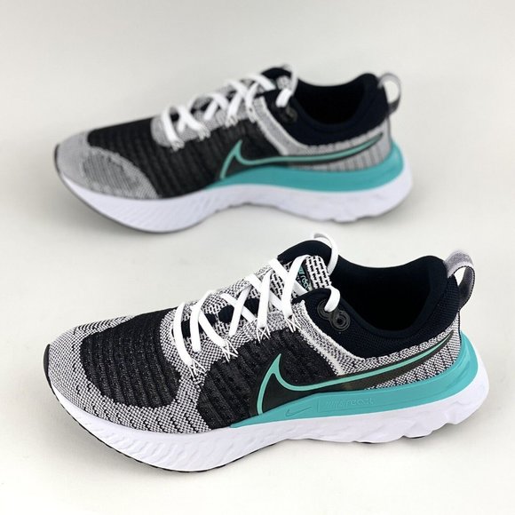 Nike React Infinity Run Flyknit 2 Women's Sneakers Shoes Teal Gray CT2423 103 - Picture 3 of 12